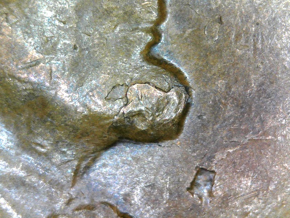 1958-D-LWC--Struck-Through-Error---Lamination-Error---Die-Chip-Error